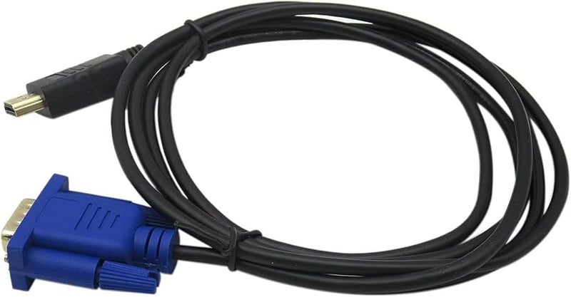 كابل محول HDMI إلى VGA مطلي بالذهب 6 أقدام عبوة من 1 لشاشة الكمبيوتر وجهاز العرض - Image 4